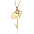 Load image into Gallery viewer, Vintage December Birthday Flower Necklace with Hollowed-Out Design
