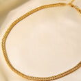 Load image into Gallery viewer, Gold Woven Twist Stainless Steel Necklace - Fashionable and Non-Fading
