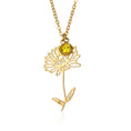 Load image into Gallery viewer, Vintage December Birthday Flower Necklace with Hollowed-Out Design
