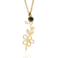 Load image into Gallery viewer, Vintage December Birthday Flower Necklace with Hollowed-Out Design
