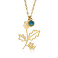 Load image into Gallery viewer, Vintage December Birthday Flower Necklace with Hollowed-Out Design
