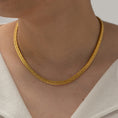 Load image into Gallery viewer, Gold Woven Twist Stainless Steel Necklace - Fashionable and Non-Fading
