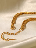 Load image into Gallery viewer, Gold Woven Twist Stainless Steel Necklace - Fashionable and Non-Fading
