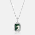 Load image into Gallery viewer, S925 Silver Pendant with Green Moss Stone
