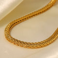 Load image into Gallery viewer, Gold Woven Twist Stainless Steel Necklace - Fashionable and Non-Fading
