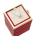 Load image into Gallery viewer, Eternal Rose Box with Engraved Necklace and Real Rose
