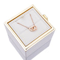 Load image into Gallery viewer, Eternal Rose Box with Engraved Necklace and Real Rose
