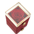 Load image into Gallery viewer, Eternal Rose Box with Engraved Necklace and Real Rose
